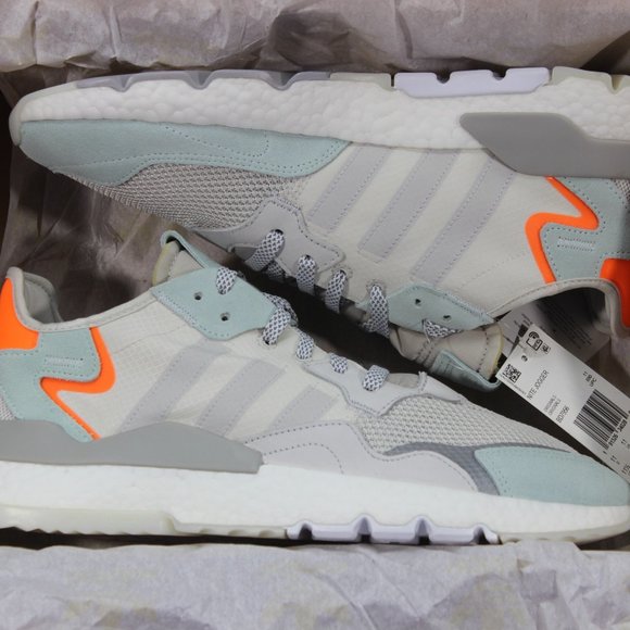 Adidas Nite Jogger Boost Running Shoe White BD7956 - Picture 3 of 11